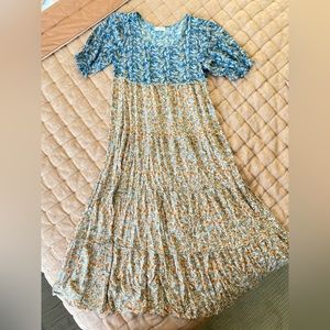 NATURAL LIFE Floral A-Line Dress size M